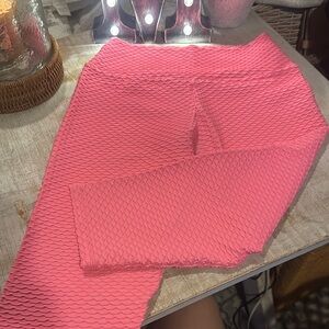 Booty by Brabants Coral Textured Leggings